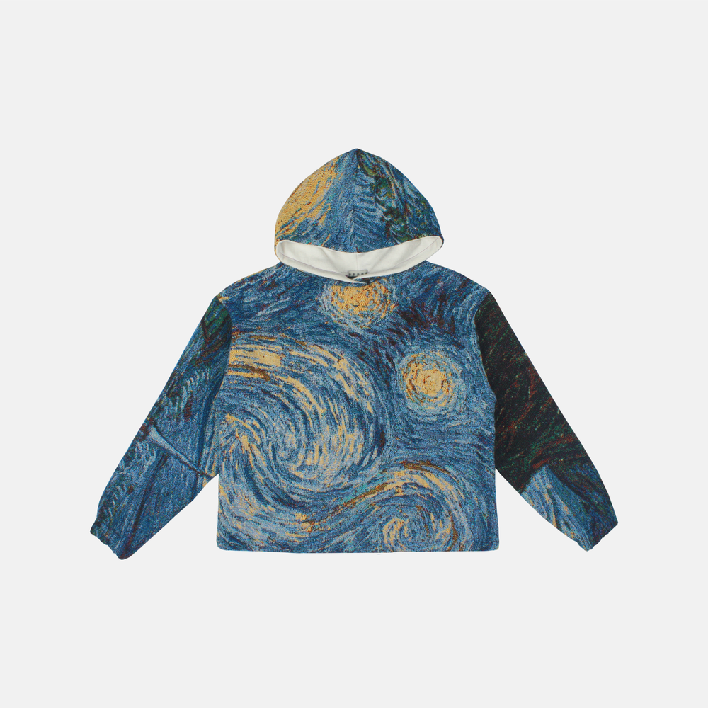 LAUREL WAY STARRY NIGHT WOVEN HOODIE