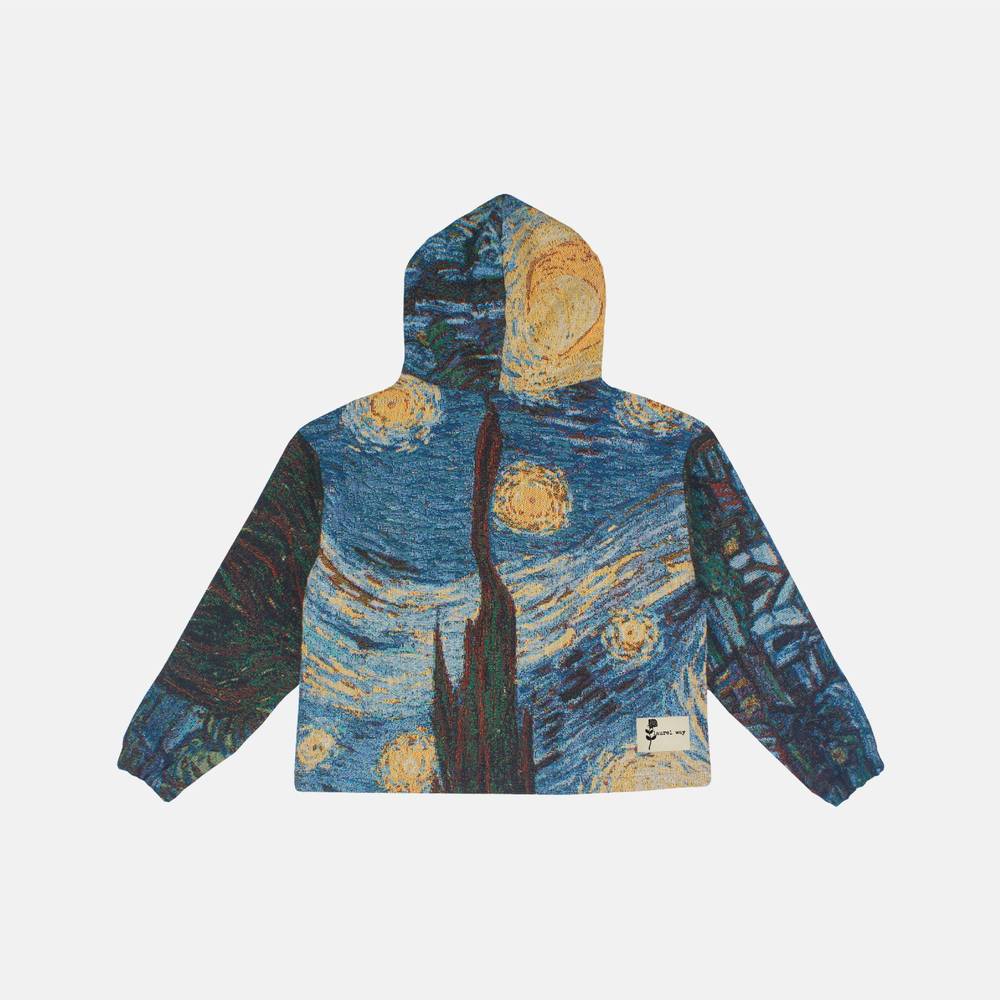 LAUREL WAY STARRY NIGHT WOVEN HOODIE