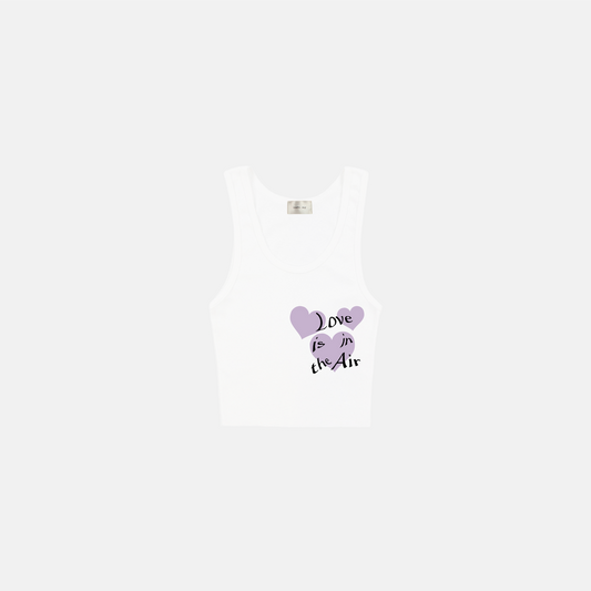 LOVE IS IN THE AIR CROP TANK